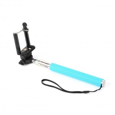 Omega monopod - sport camera telescopic pole selfie stick blue [43018]