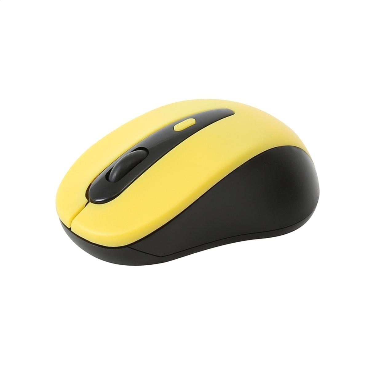 Mouse omega om-416 wireless 800-1200-1600dpi black/yellow [43167]