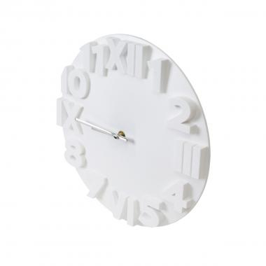 Platinet modern wall clock/white