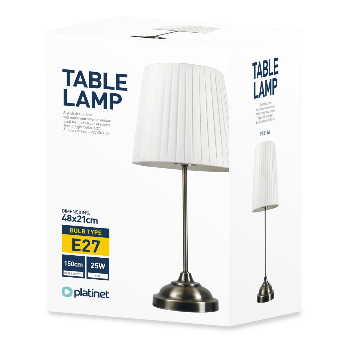 Platinet table lamp