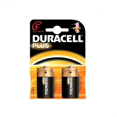Duracell battery alkaline plus lr14/c mn 1400 blister*2