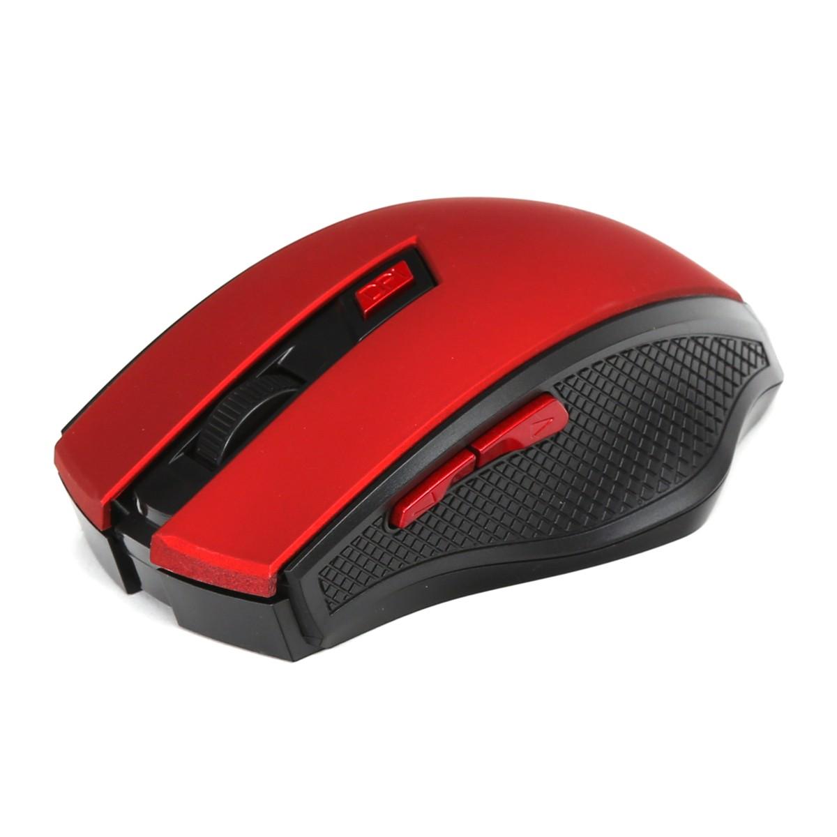 MOUSE OMEGA OM-08WR WIRELESS 2.4 GHz 1000/1200/1600DPI  RED [45525]