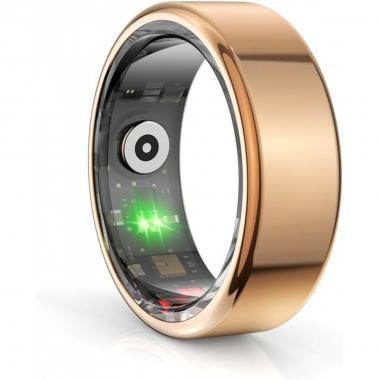 Smart ring bea-fone felixx sr6 ultra-leggero e resistente in acciao. ip68 g-sensor size 56,9mm #8 colore gold